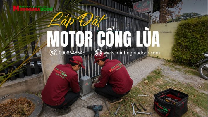 Lắp đặt motor cổng lùa