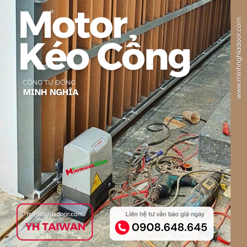 Motor kéo cổng hộ gia đình