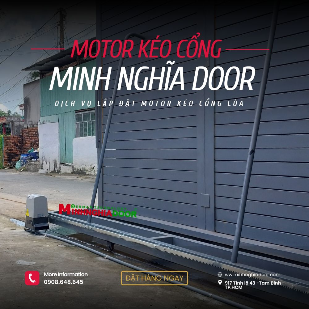 Motor kéo cổng nặng
