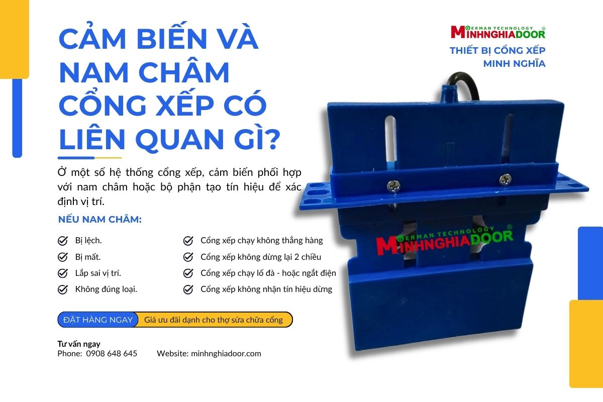 Miếng từ cảm biến cổng xếp