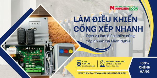 làm điều khiển cổng xếp