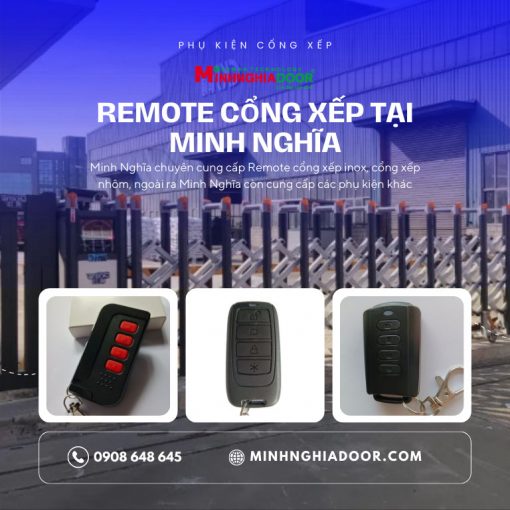 remote cổng xếp baisheng