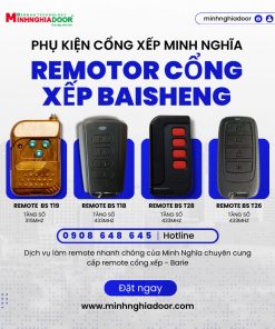 remote cửa cổng xếp