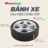 bánh xe cổng xếp inox