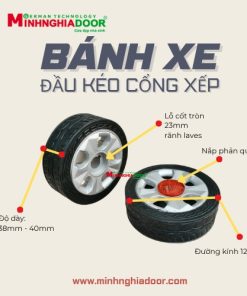Bánh xe cổng xếp loại lớn giá bao nhiêu