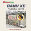 cách lắp đặt bánh xe thân cổng xếp