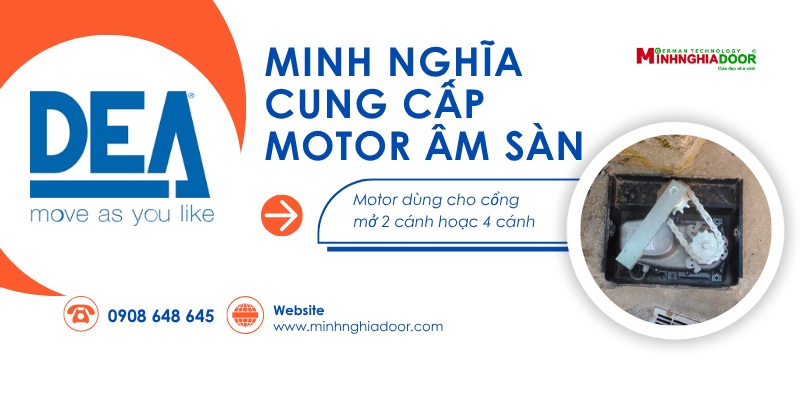 Motor cổng âm sàn italia