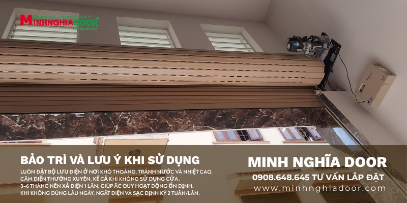 Bộ lưu điện cửa cuốn Đài Loan