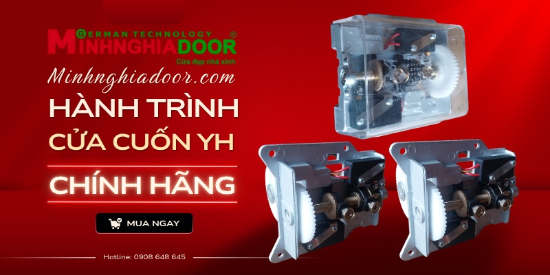 Cài đặt hành trình motor cửa cuốn 