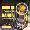 Bánh xe cổng xếp đầu kéo rãnh V 14 Bánh xe cổng xếp 1 ray và 2 ray khác nhau gì
