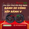 Bánh xe cổng xếp đầu kéo rãnh V 13 Bánh xe rãnh v cổng xếp
