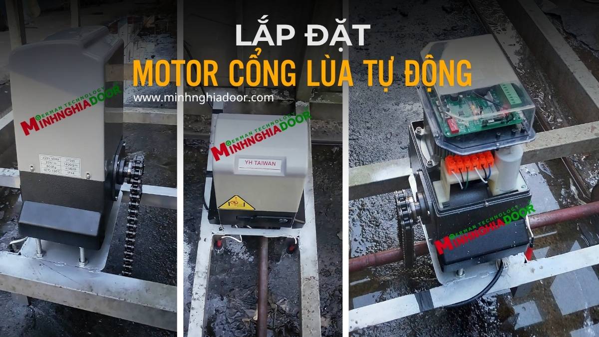 lắp đặt motor cổng lùa tự động