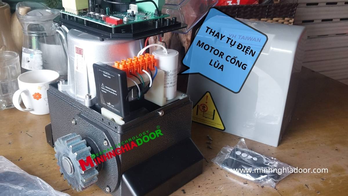 thay tụ điện motor cổng lùa