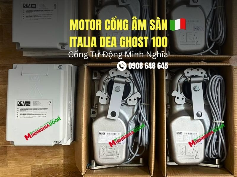 Motor cổng âm sàn biệt thự