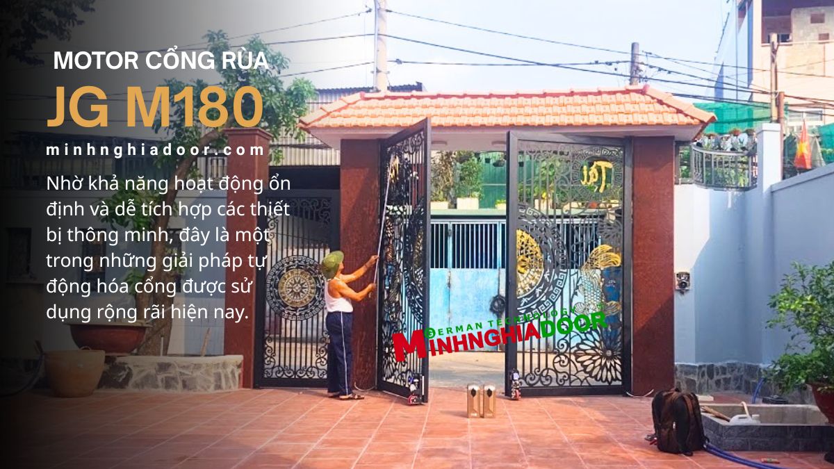 Motor rùa cổng tự động 22 motor rùa 600kg minhnghiadoor