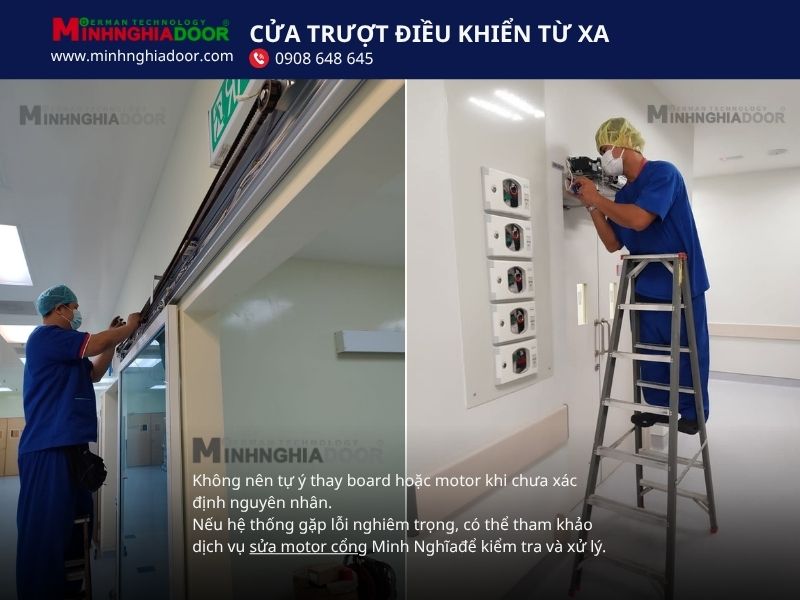Cửa trượt điều khiển từ xa Cửa trượt điều khiển từ xa