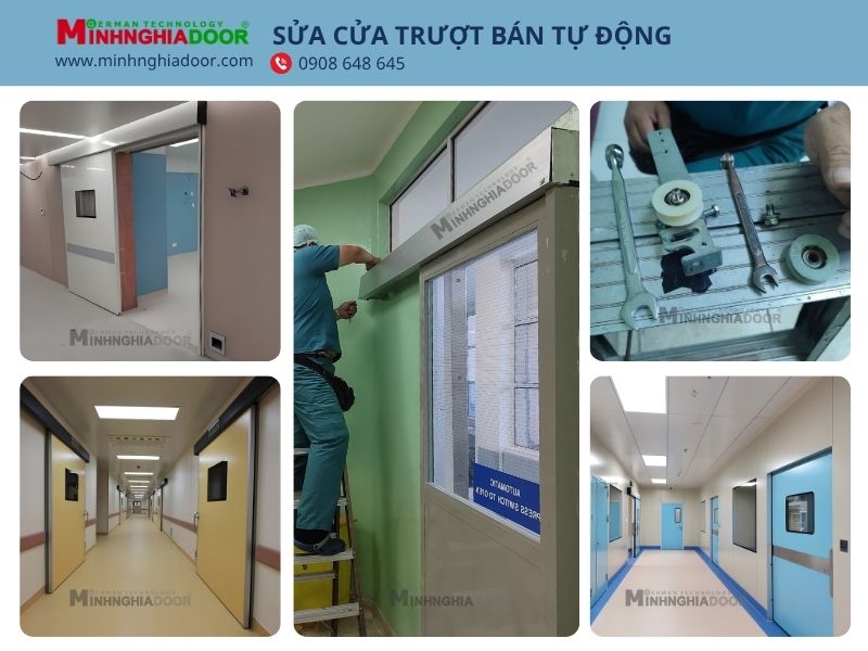 Sửa cửa trượt bán tự động Sửa cửa trượt bán tự động