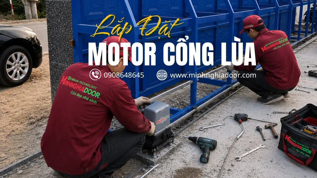 Thi công motor cổng lùa Thi công motor cổng lùa