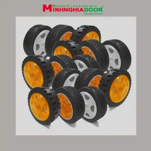 bánh xe cổng xếp