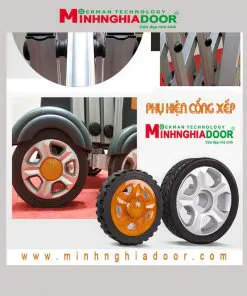 bánh xe cổng xếp minhnghiadoor