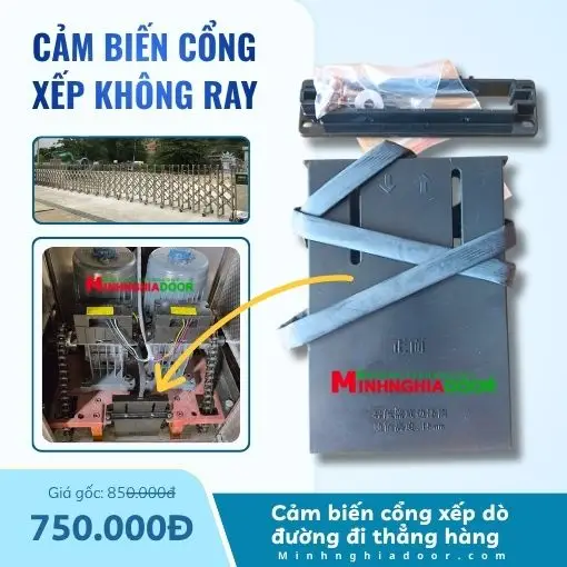 Cảm biến cổng xếp 7 Cảm biến cổng xếp không ray