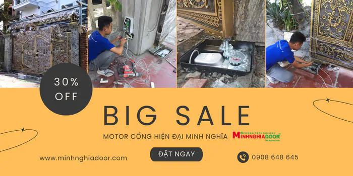 Motor cửa cổng hiện đại Motor cửa cổng hiện đại