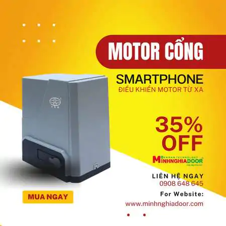 Motor cửa cổng hiện đại 1 Motor cua cong hien dai