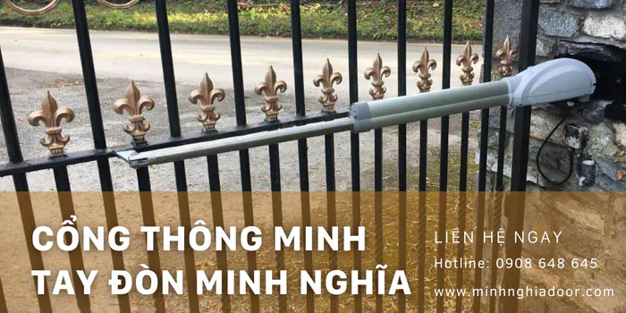 Cổng thông minh tay đòn Cổng thông minh tay đòn