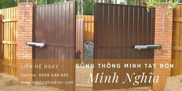 Cổng thông minh tay đòn Cổng thông minh tay đòn