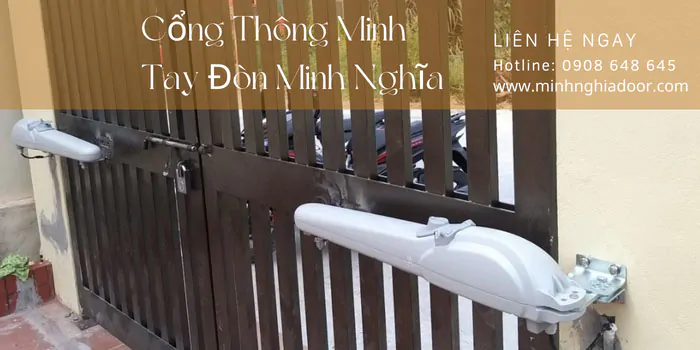 Cổng thông minh tay đòn Cổng thông minh tay đòn