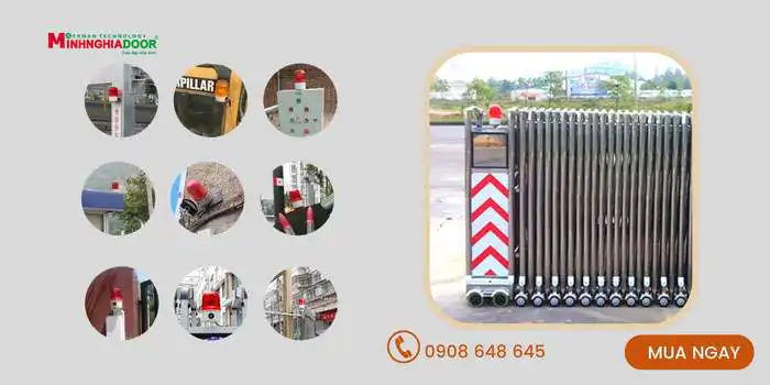Đèn báo cổng xếp Đèn báo cổng xếp