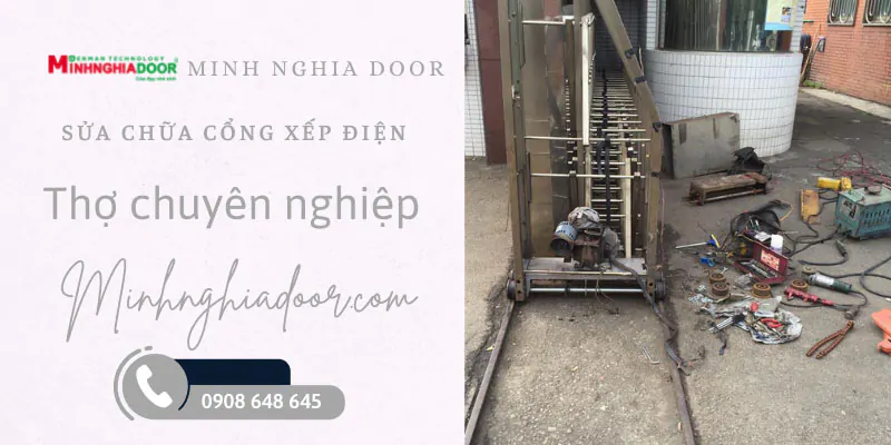Sửa chữa cổng xếp điện