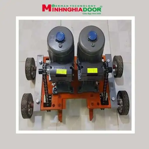 motor cổng xếp inox