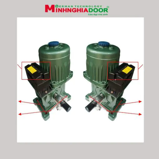 motor cổng xếp inox