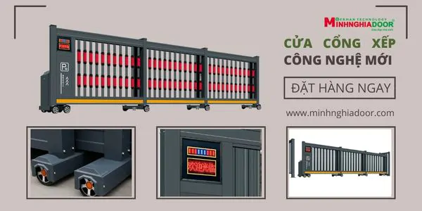 Cửa cổng xếp công nghệ mới