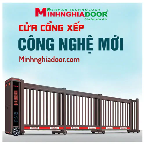 Cửa cổng xếp công nghệ mới