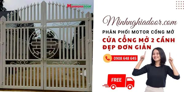 Mẫu cửa cổng đẹp đơn giản