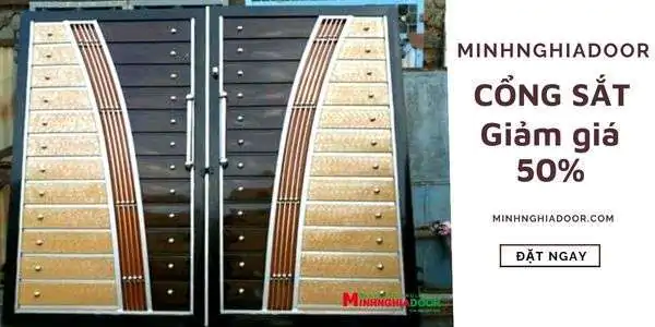 Mẫu cửa cổng đẹp đơn giản