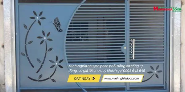 Mẫu cửa cổng đẹp đơn giản