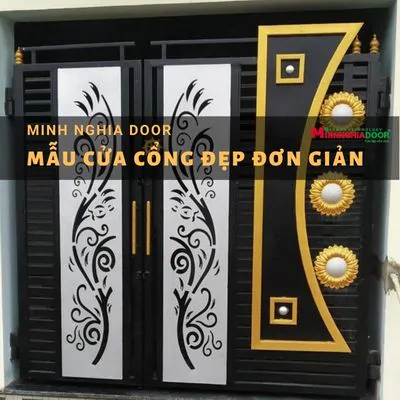 Mẫu cửa cổng đẹp đơn giản
