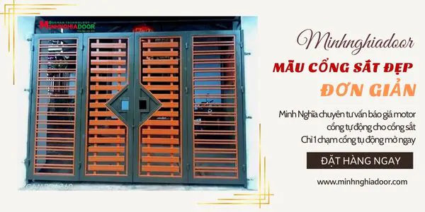 Mẫu cửa cổng đẹp đơn giản