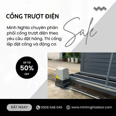 Báo giá cổng tượt điện