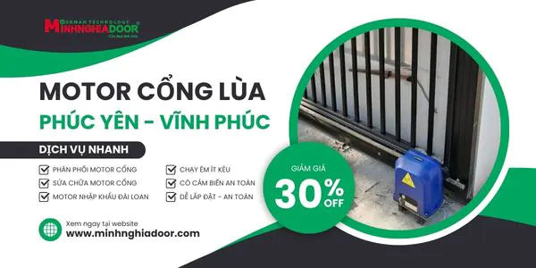 Motor cổng Phúc Yên Motor cổng Phúc Yên