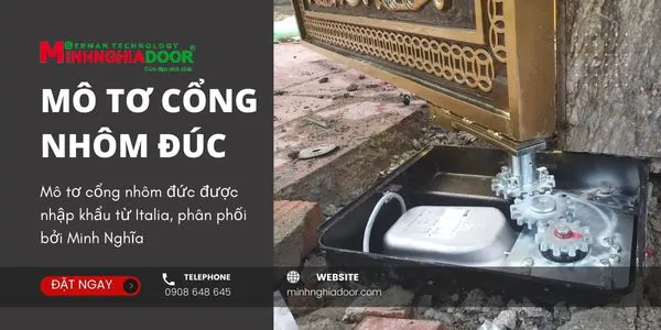 Mô tơ cửa cổng nhôm đúc Mô tơ cửa cổng nhôm đúc