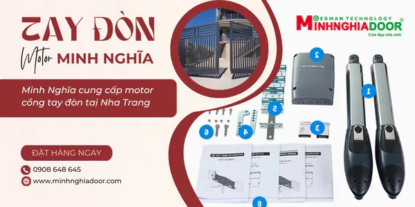 Cổng tự động tay đòn Nha Trang