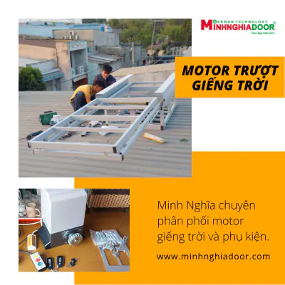 Motor trượt giếng trời