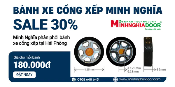Mua bán bánh xe cổng xếp tại Hải Phòng Mua bán bánh xe cổng xếp tại Hải Phòng