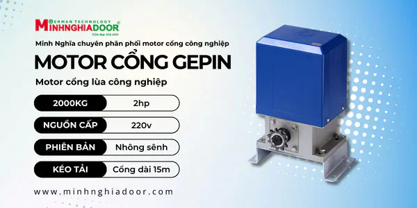 Motor cổng lùa khu công nghiệp