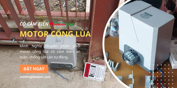 Motor cửa cổng lùa có cảm biến Motor cửa cổng lùa có cảm biến