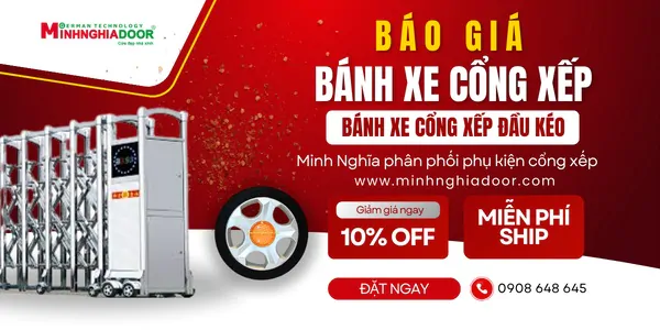 Gía bánh xe cổng xếp bao nhiêu Gía bánh xe cổng xếp bao nhiêu
